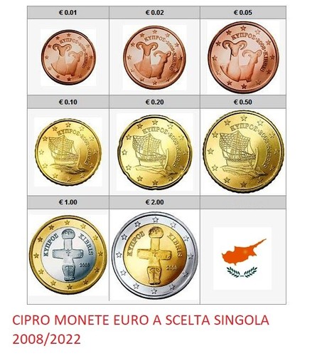 Cipro euro monete scelta - euro, a