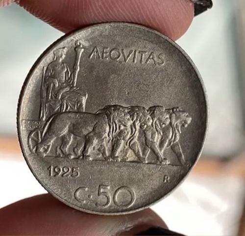 Centesimi 1925 leoni di - 1925,