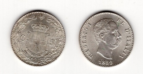 Italia centesimi 1889 - 50,