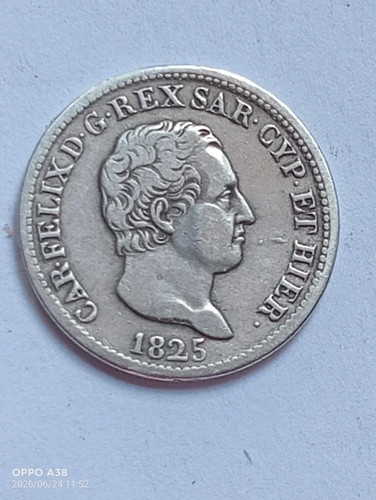 Centesimi 1825 carlo - centesimi, 1825,