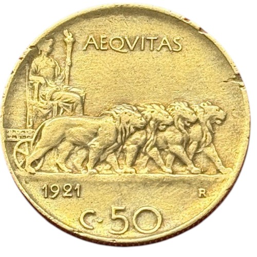 Centesimi 1921 leoni - 1921,