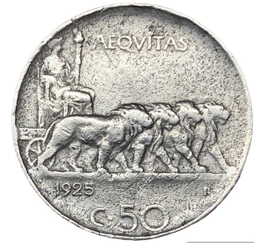 Centesimi 1925 xviii - 50,