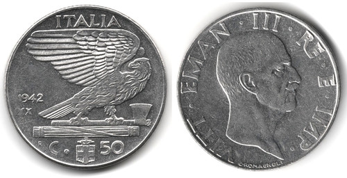 Italia centesimi 1942 - italia,
